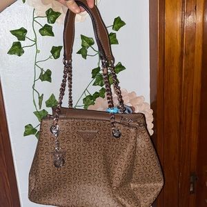 BROWN GUESS SHOULDER BAG